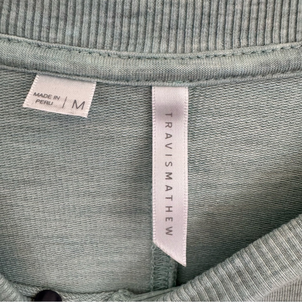 Travis Mathew Cloud Terry Crew Sweatshirt Long sleeve pullover Gorpcore Golf M - Picture 12 of 12